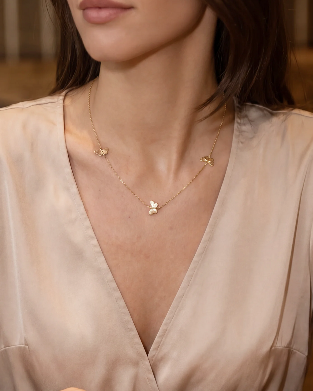 Tiny Asterope 3 Migration Necklace