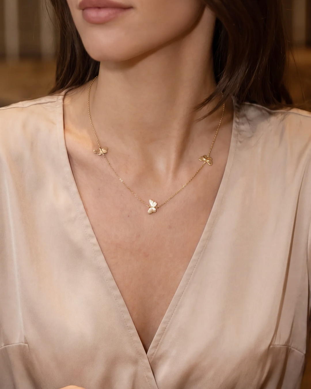 Tiny Asterope 3 Migration Necklace