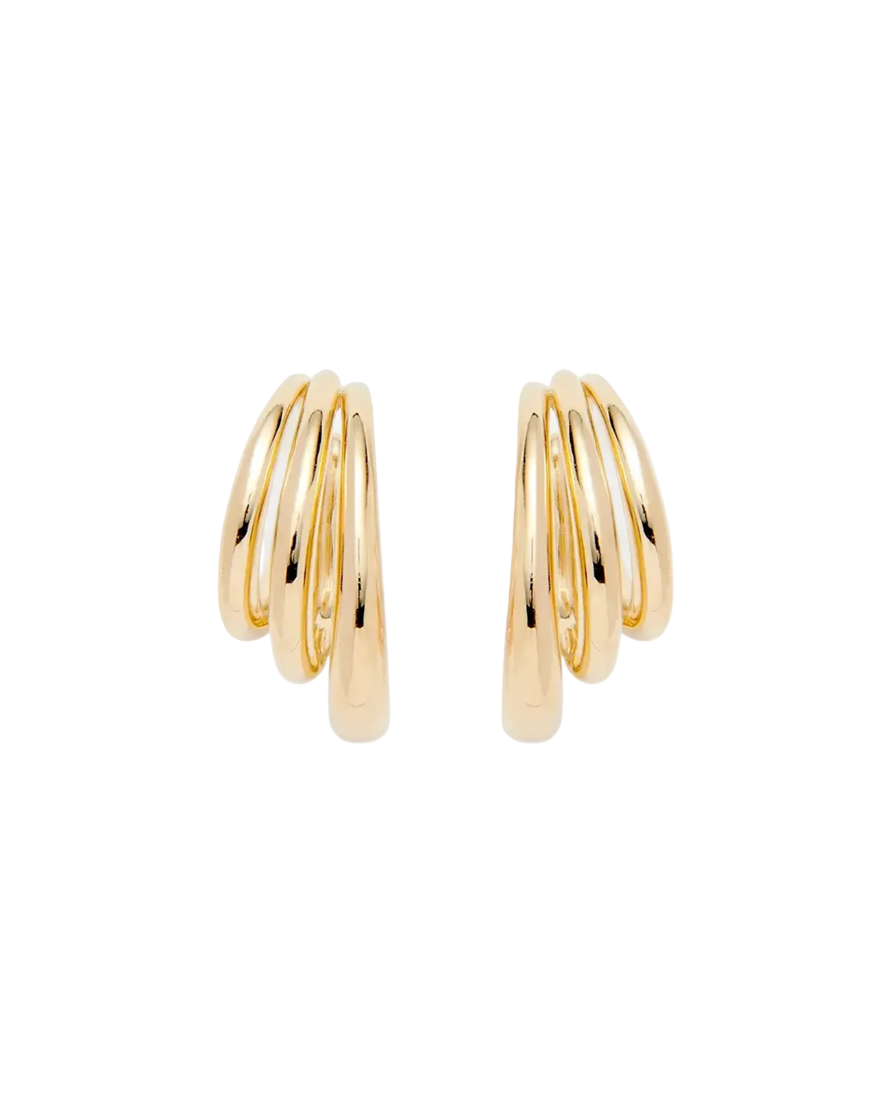 Triple Lair Ear Cuffs in Gold by Lady Grey - At Present Jewelry