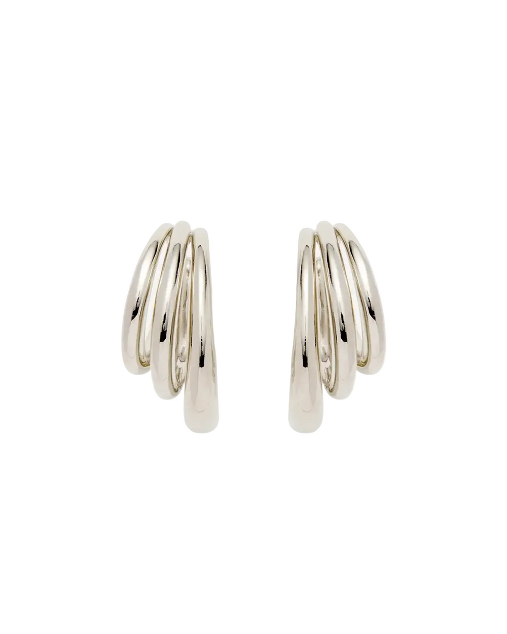 Triple Lair Ear Cuffs in Silver by Lady Grey - At Present Jewelry