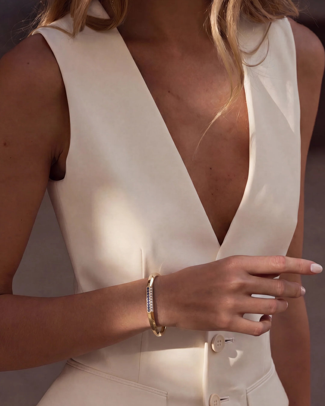 Vault Pavè Lock Bracelet