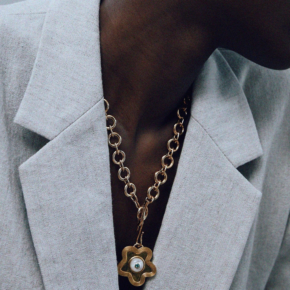 Nana Pendant in Poppy Pearl by Lizzie Fortunato - At Present Jewelry