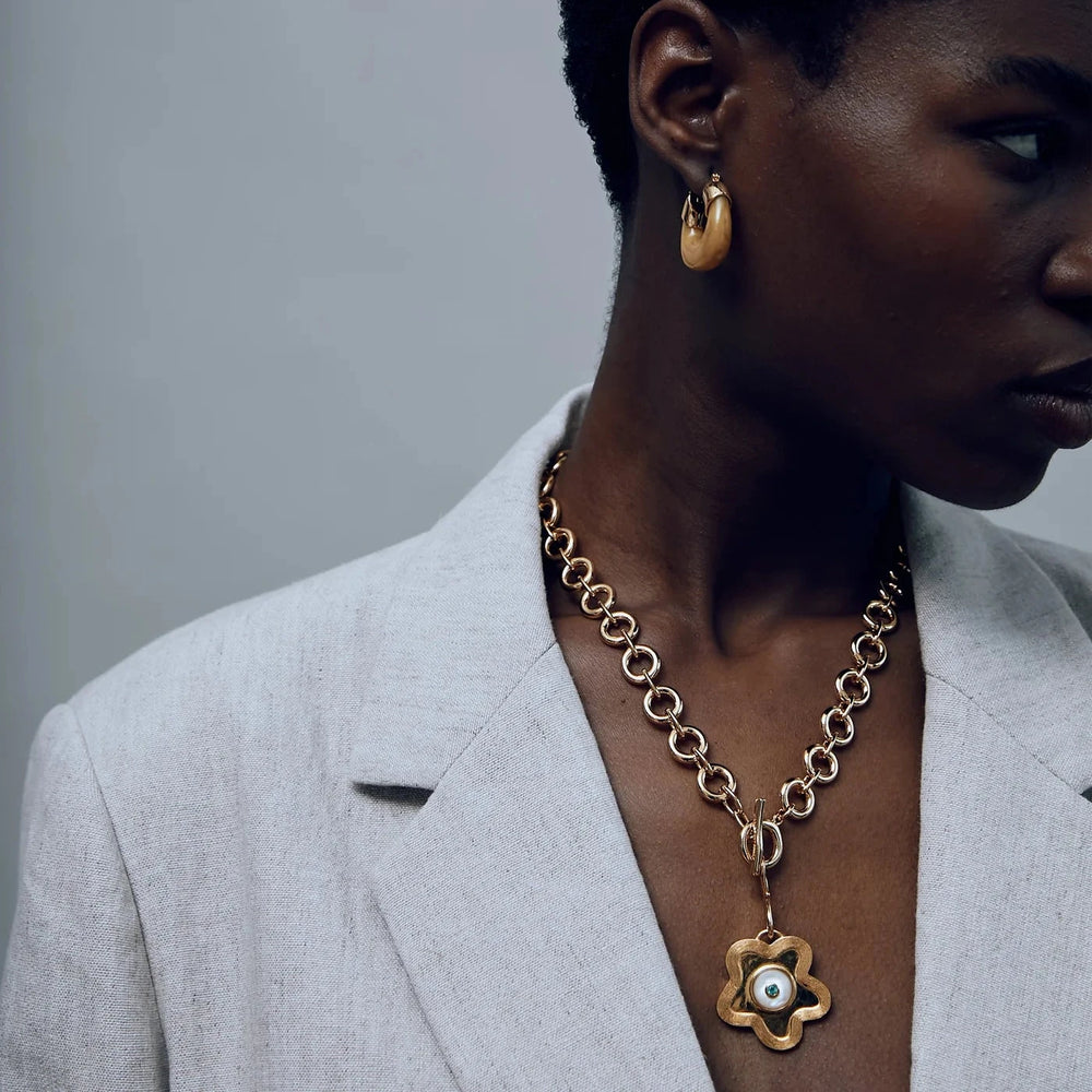 Nana Pendant in Poppy Pearl by Lizzie Fortunato - At Present Jewelry