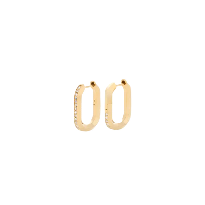 18k Vault Hoops by James Banks Design - At Present Jewelry