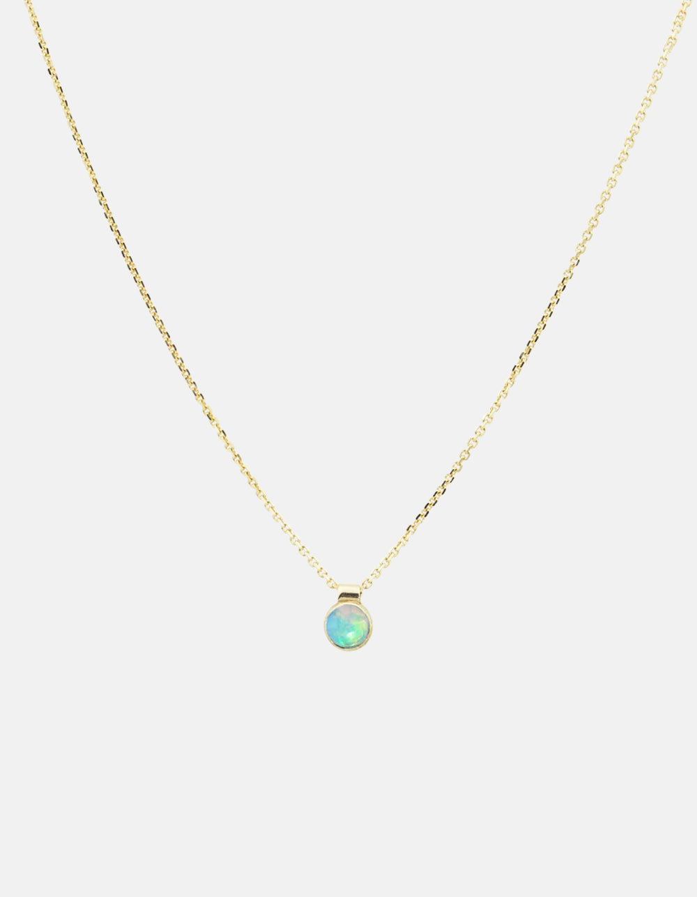 Solo Necklace, Birthstone by White/Space - At Present Jewelry