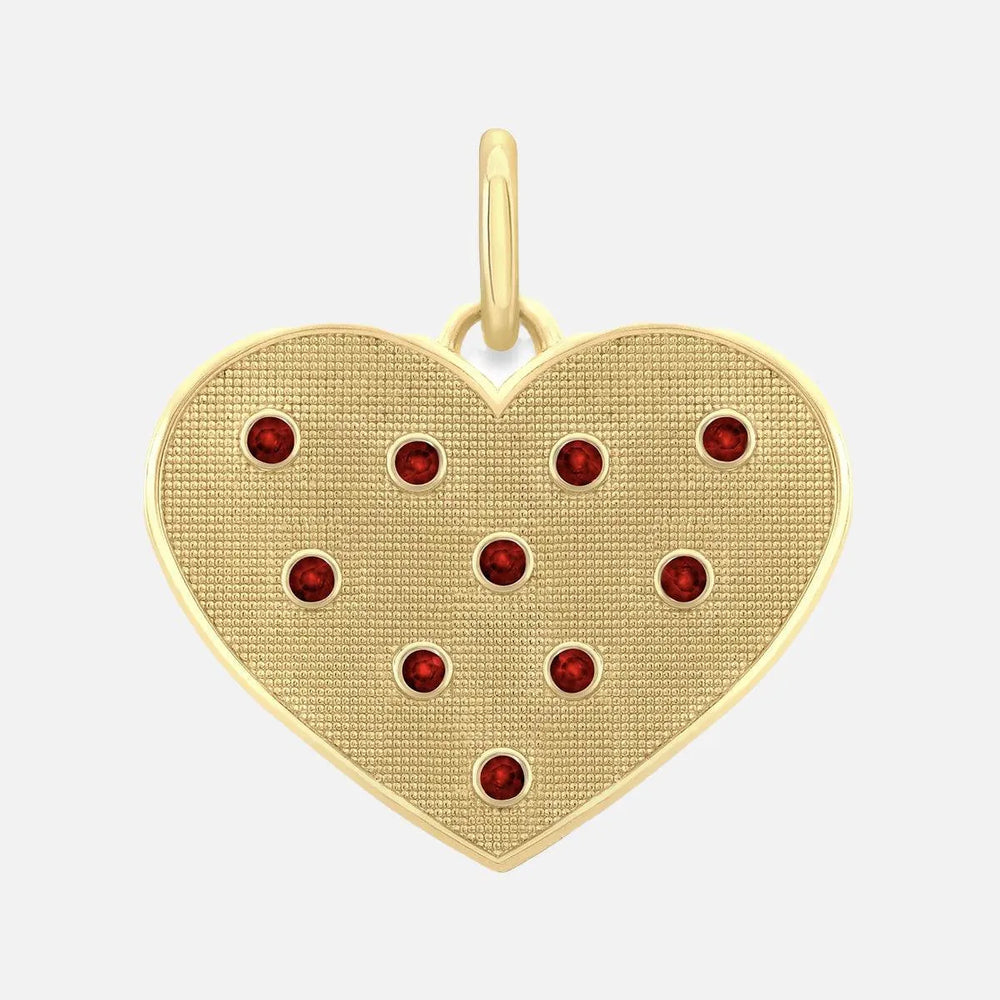 Birthstone Heart Pendant by Alice Pierre - At Present Jewelry