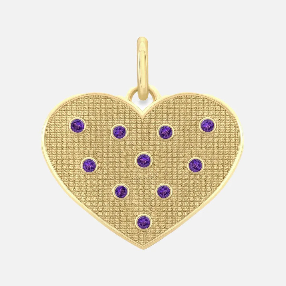 Birthstone Heart Pendant by Alice Pierre - At Present Jewelry