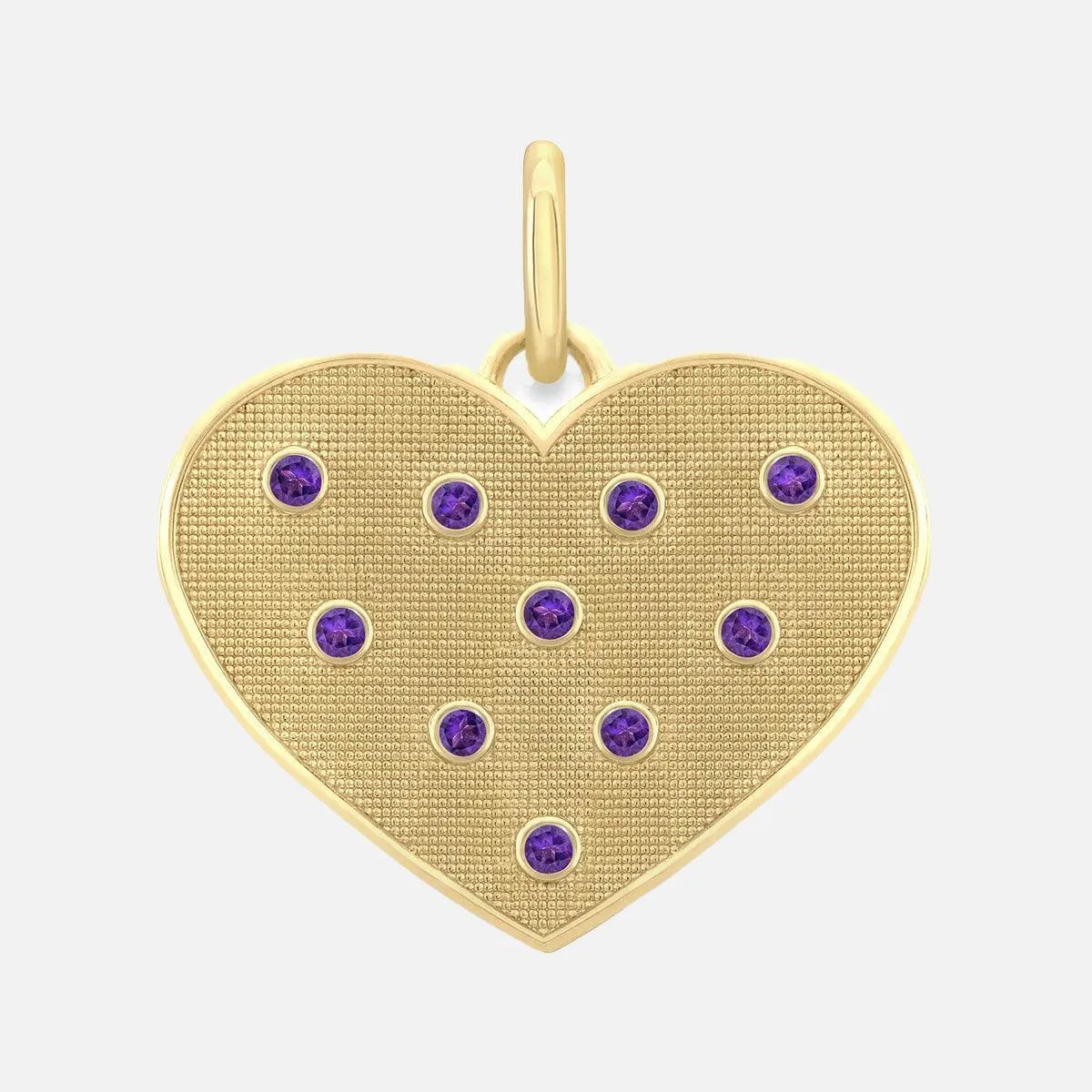 Birthstone Heart Pendant by Alice Pierre - At Present Jewelry