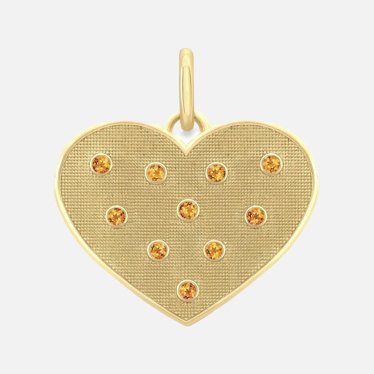 Birthstone Heart Pendant by Alice Pierre - At Present Jewelry