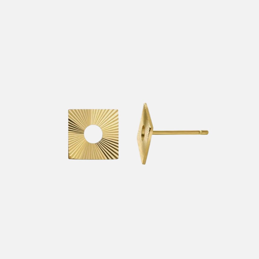 Geo Square Studs by Alice Pierre - At Present Jewelry