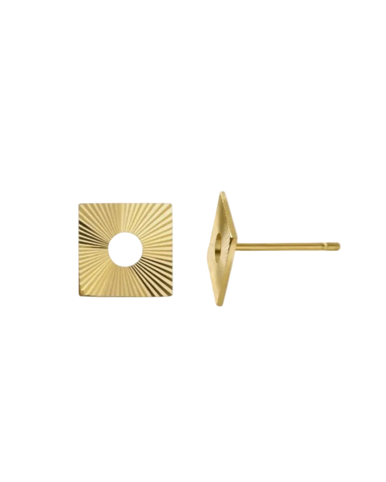 Geo Square Studs by Alice Pierre - At Present Jewelry