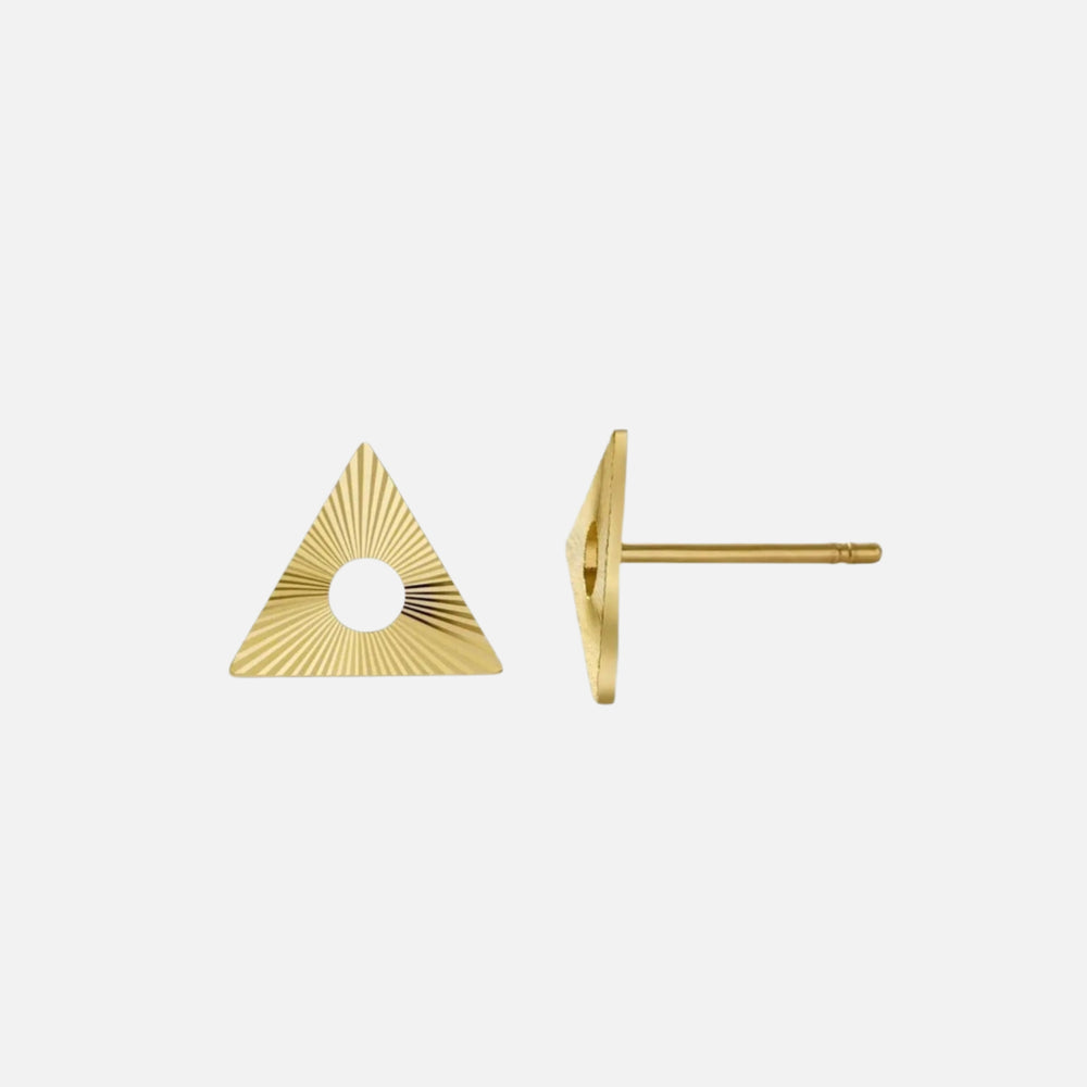 Geo Triangle Studs by Alice Pierre - At Present Jewelry