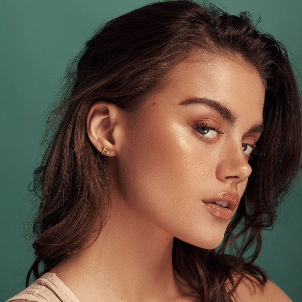 Geo Triangle Studs by Alice Pierre - At Present Jewelry