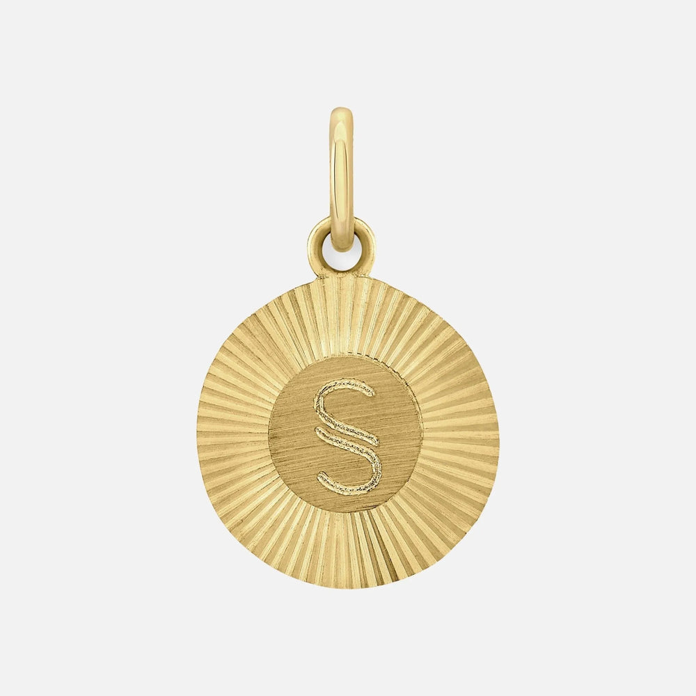 Mini Vinyl Initial Pendant by Alice Pierre - At Present Jewelry