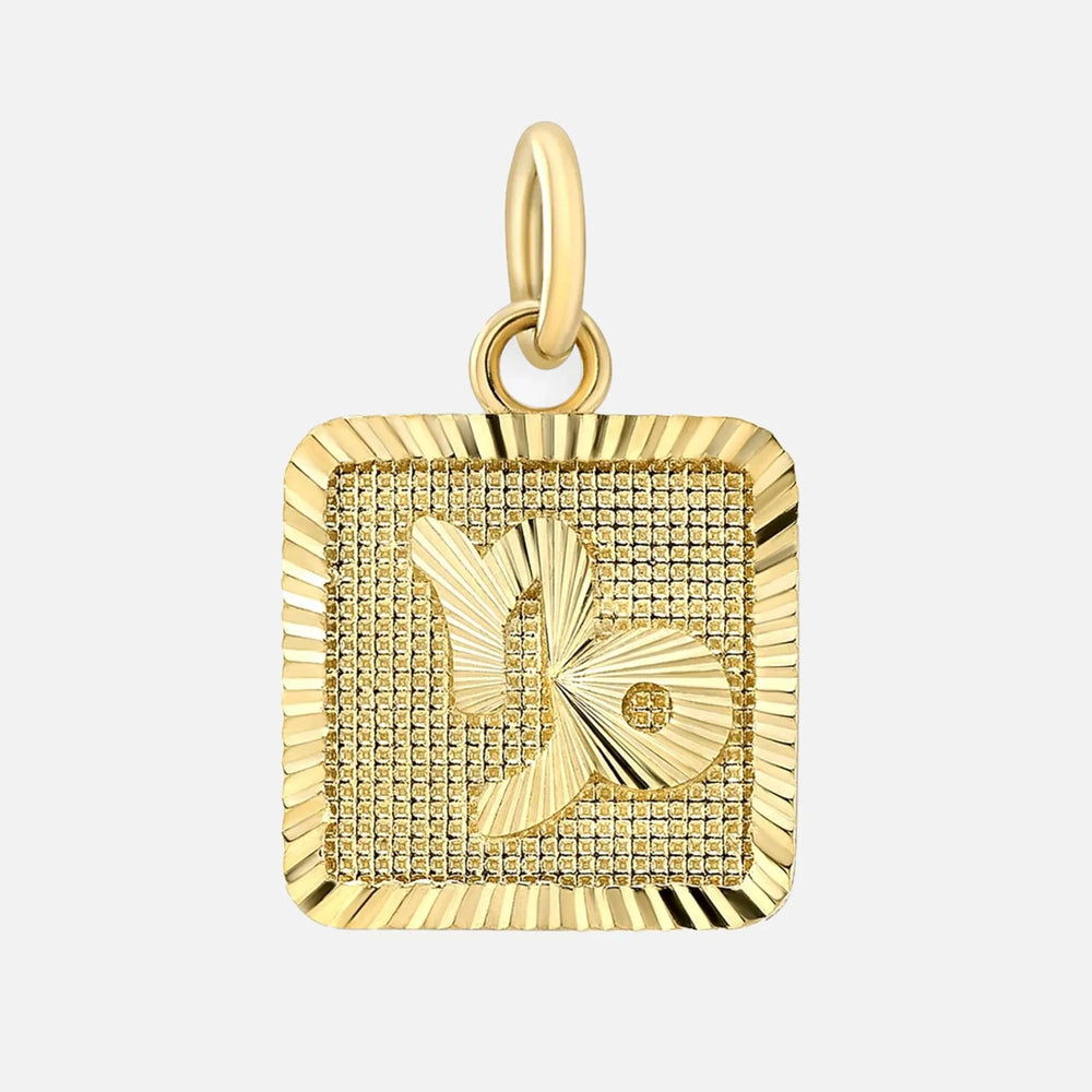 Zodiac Square Pendant by Alice Pierre - At Present Jewelry