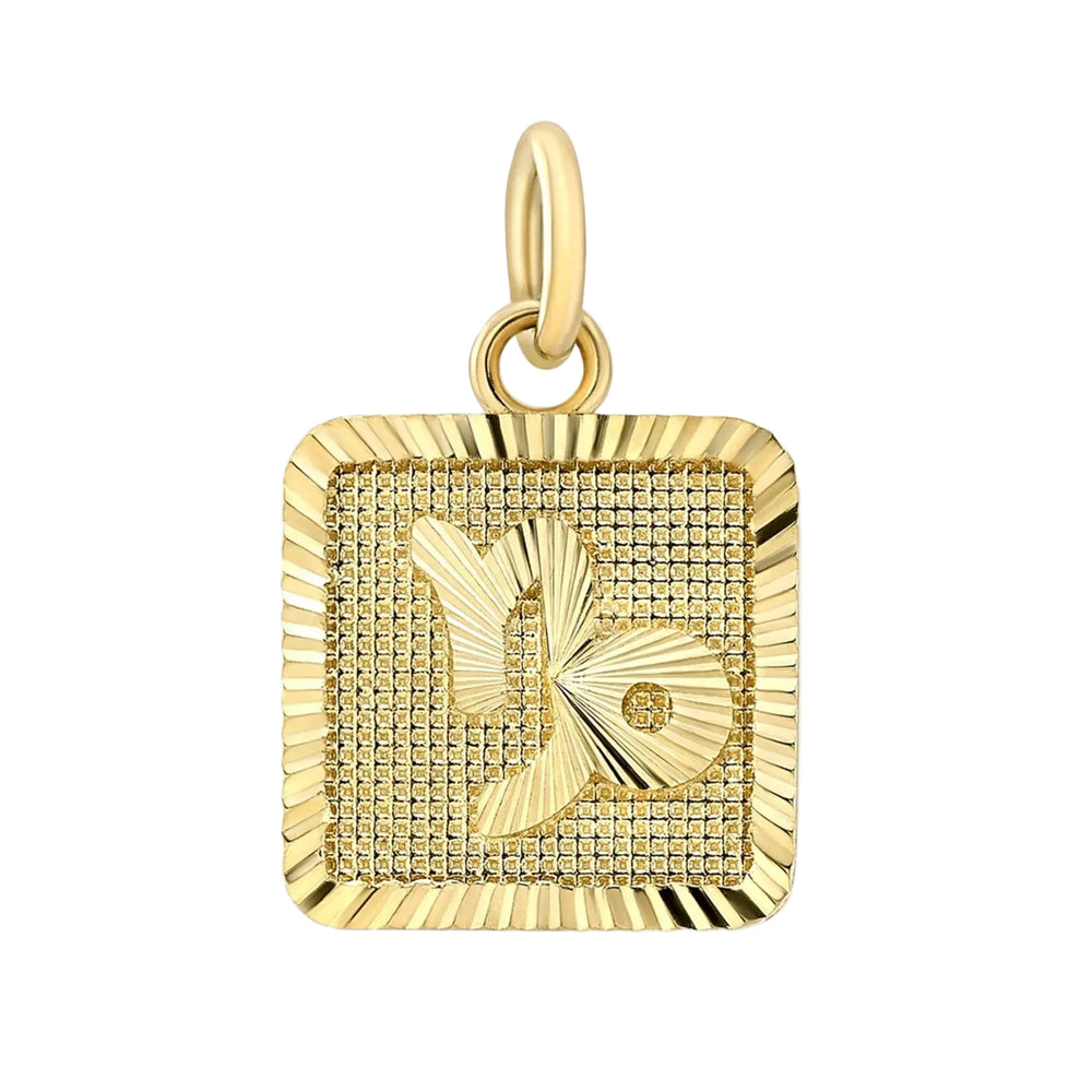 Zodiac Square Pendant by Alice Pierre - At Present Jewelry
