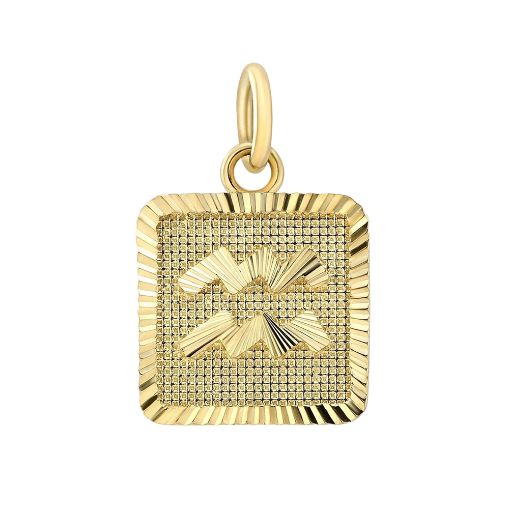 Zodiac Square Pendant by Alice Pierre - At Present Jewelry