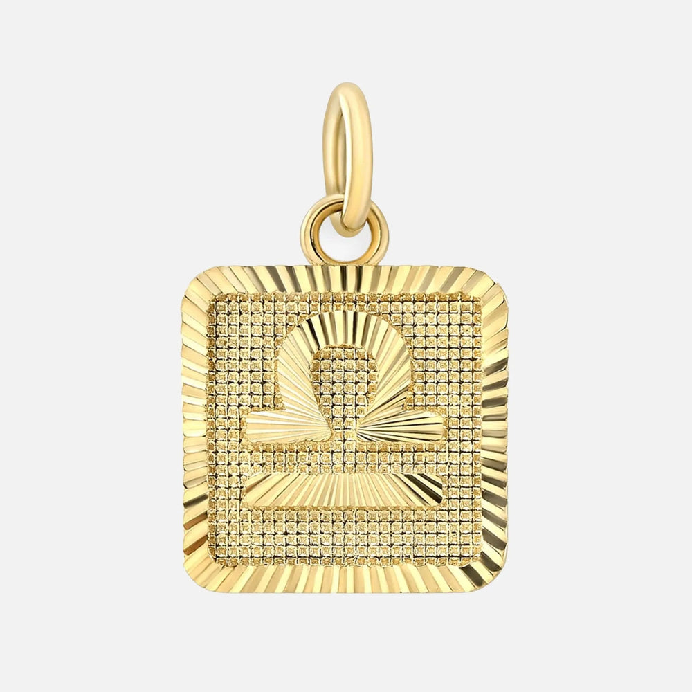 Zodiac Square Pendant by Alice Pierre - At Present Jewelry