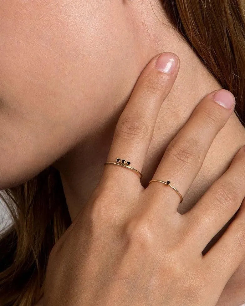 Floating Diamond Ring by A.M. Thorne - At Present Jewelry