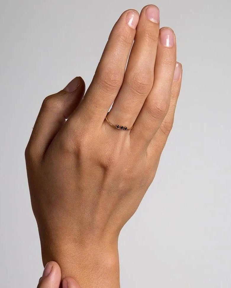 Floating Diamond Ring by A.M. Thorne - At Present Jewelry