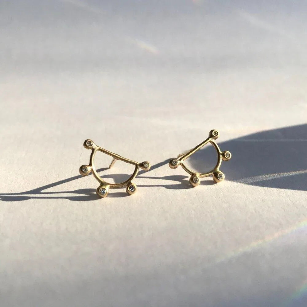 Light Beam Studs by A.M. Thorne - At Present Jewelry