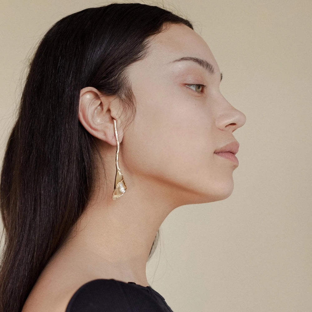 Calla Lily Earrings by Anita Berisha - At Present Jewelry