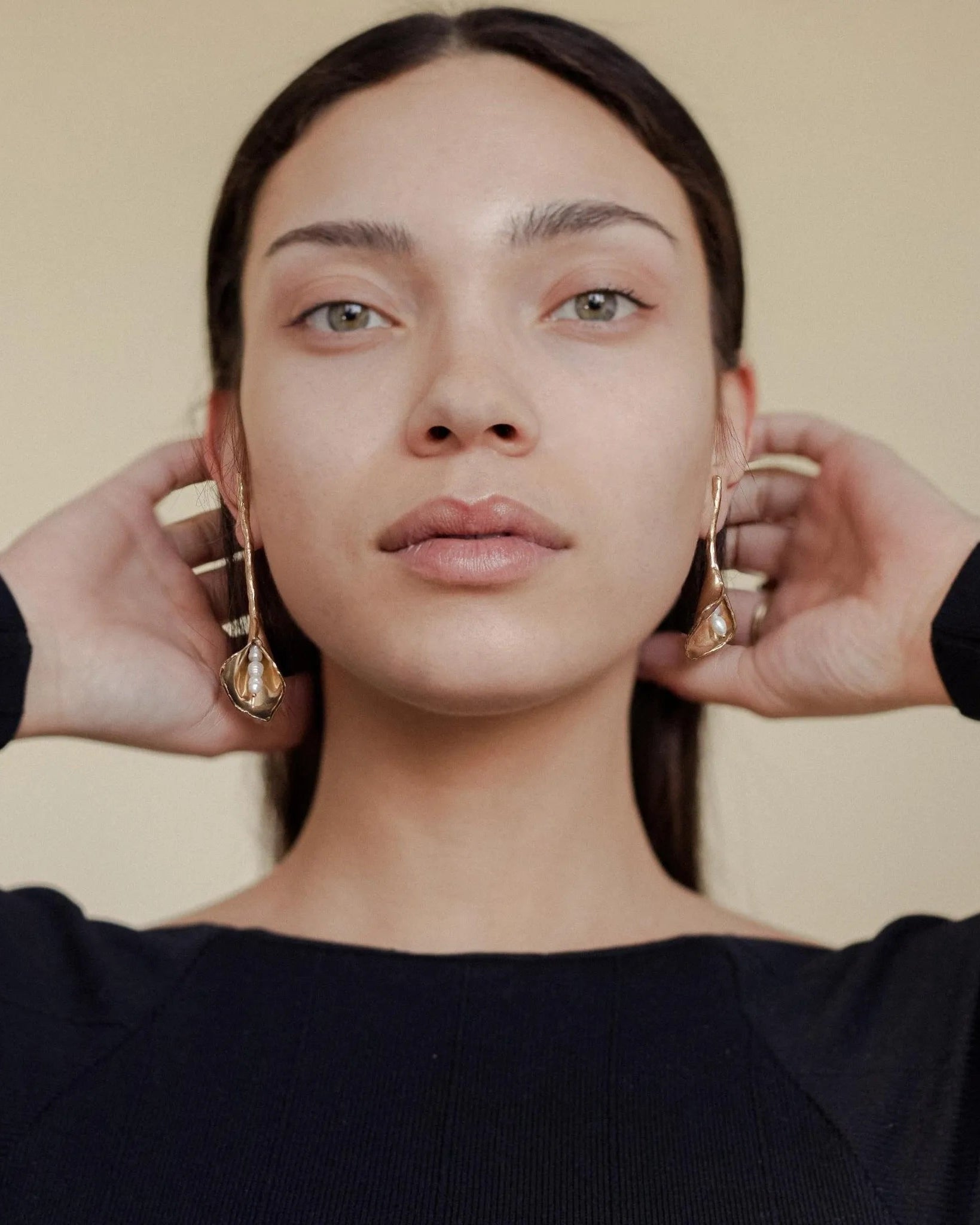 Calla Lily Earrings by Anita Berisha - At Present Jewelry