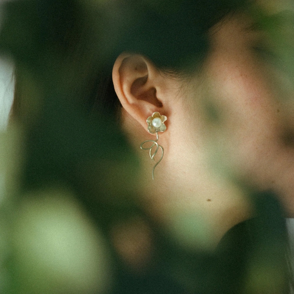 Stems and All Earrings by Anita Berisha - At Present Jewelry