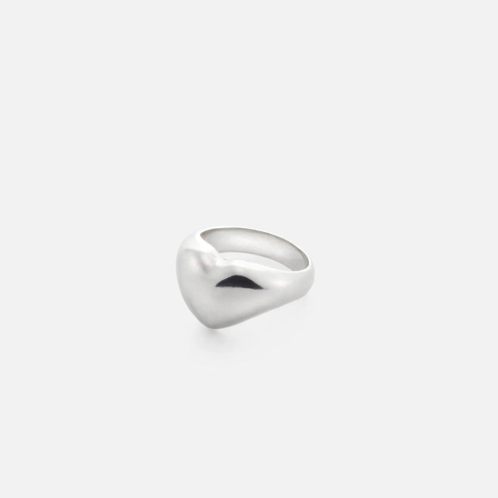 Bigger Heart Ring, Silver by Annika Inez - At Present Jewelry