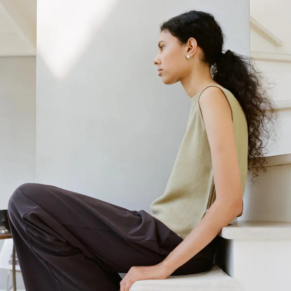 Cigar Band Hoop Earrings, Gold Plated, Small by Annika Inez - At Present Jewelry