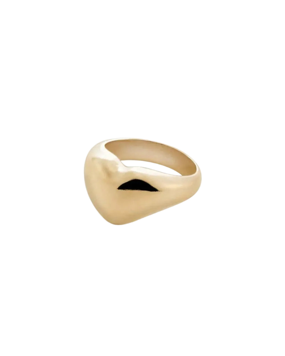 Bigger Heart Ring, Gold by Annika Inez - At Present Jewelry