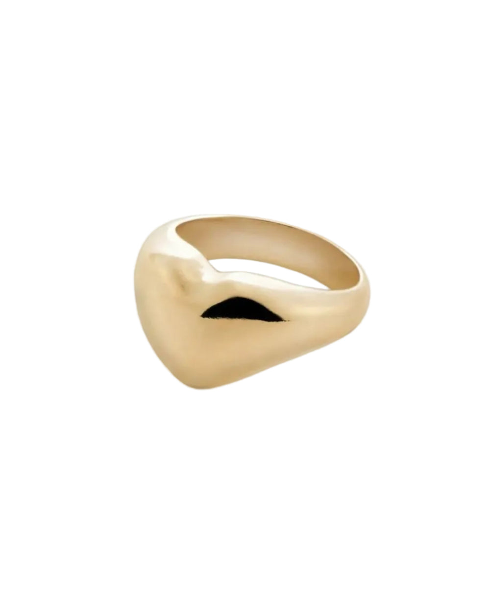 Gold Plated Heart Ring by Annika Inez - At Present Jewelry