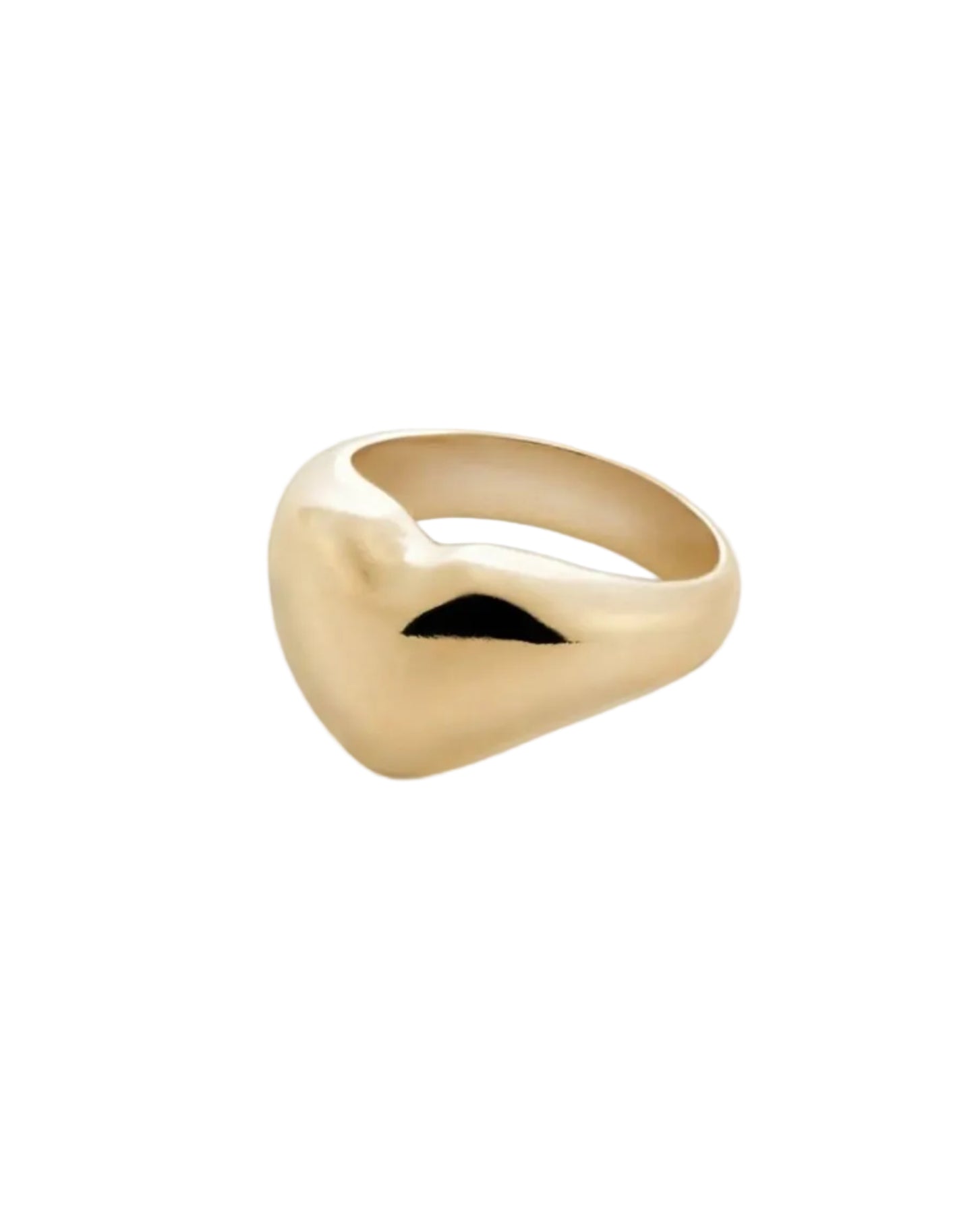 Gold Plated Heart Ring by Annika Inez - At Present Jewelry