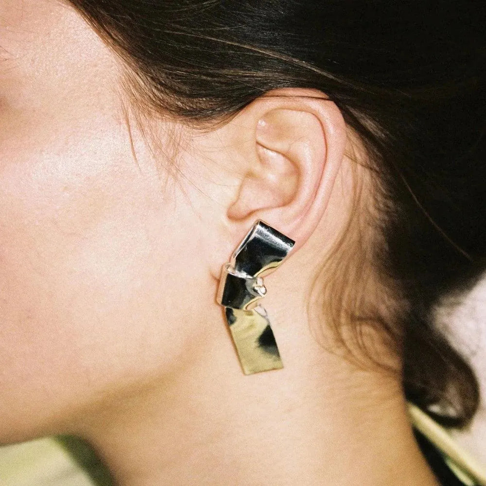 Grand Cravat Earrings, Large by Annika Inez - At Present Jewelry