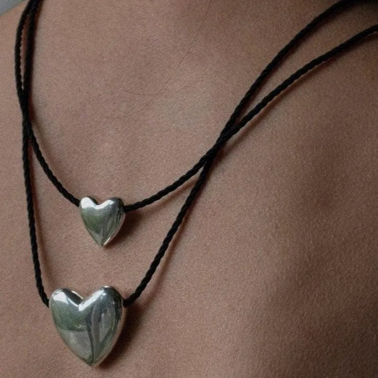 Heart Necklace Large by Annika Inez - At Present Jewelry