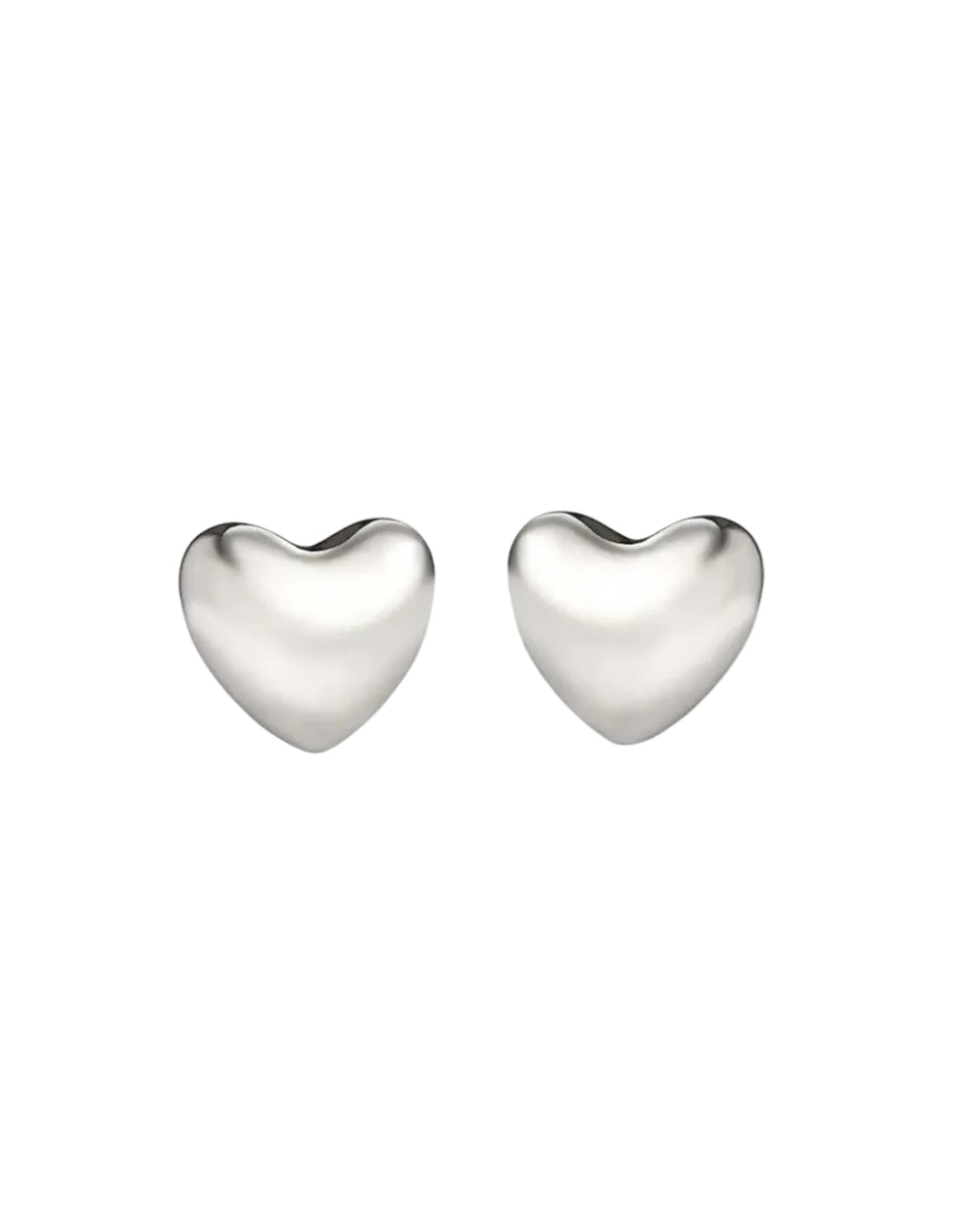 Voluptuous Heart Earrings, Small by Annika Inez - At Present Jewelry