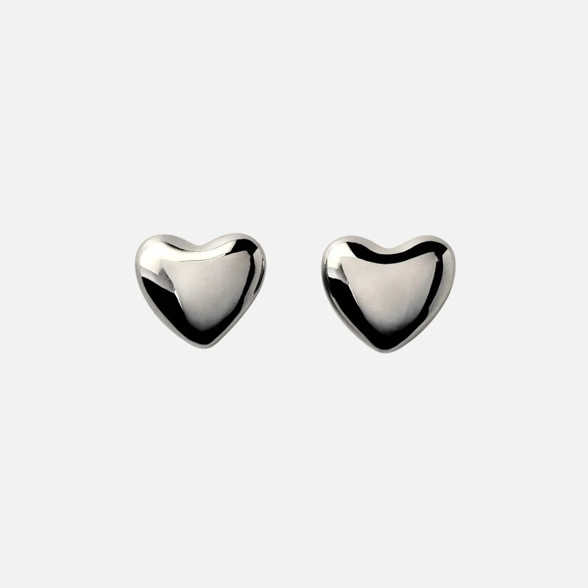 Voluptuous Heart Earrings, Small by Annika Inez - At Present Jewelry
