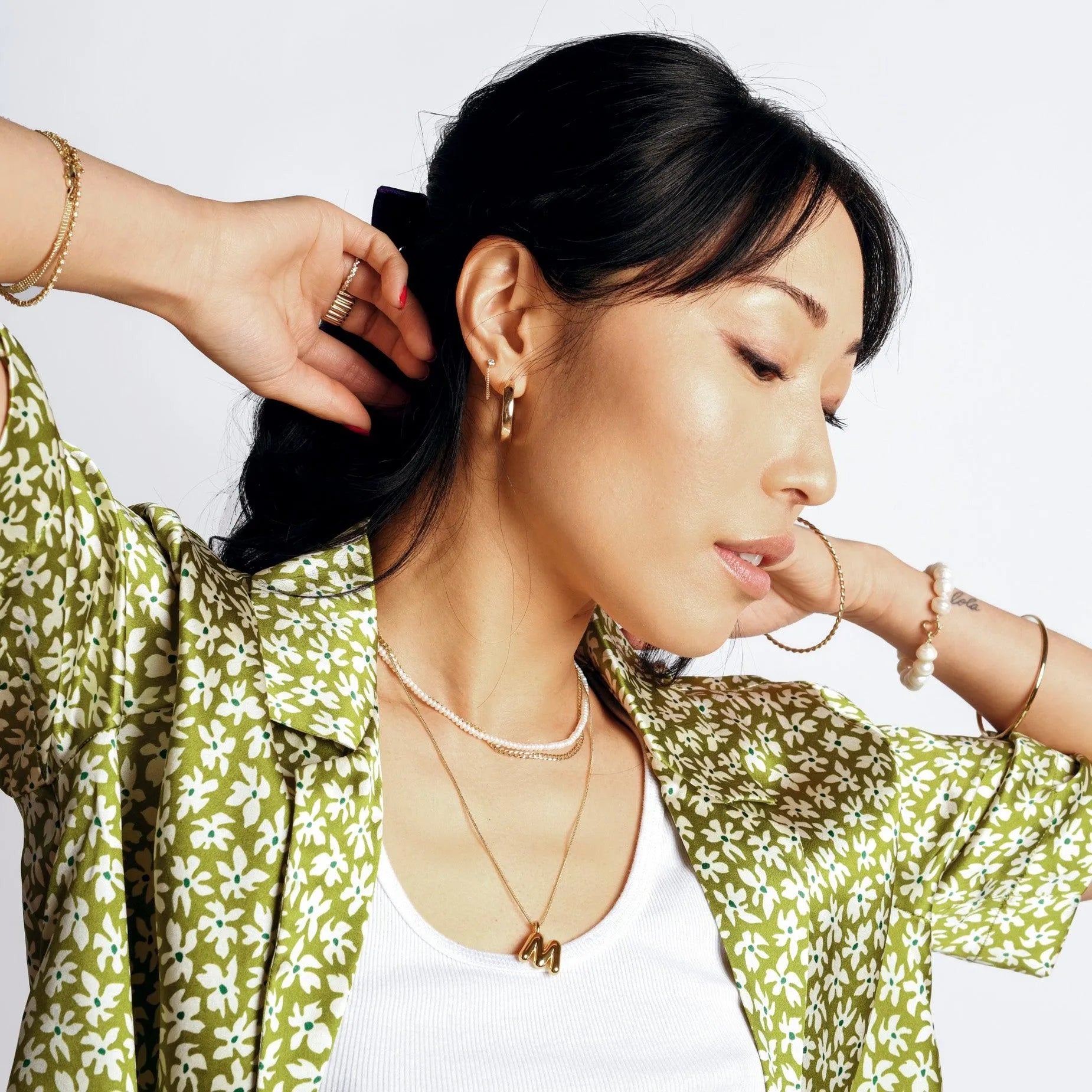 Helium Initial Pendant by Ariel Gordon Jewelry - At Present Jewelry