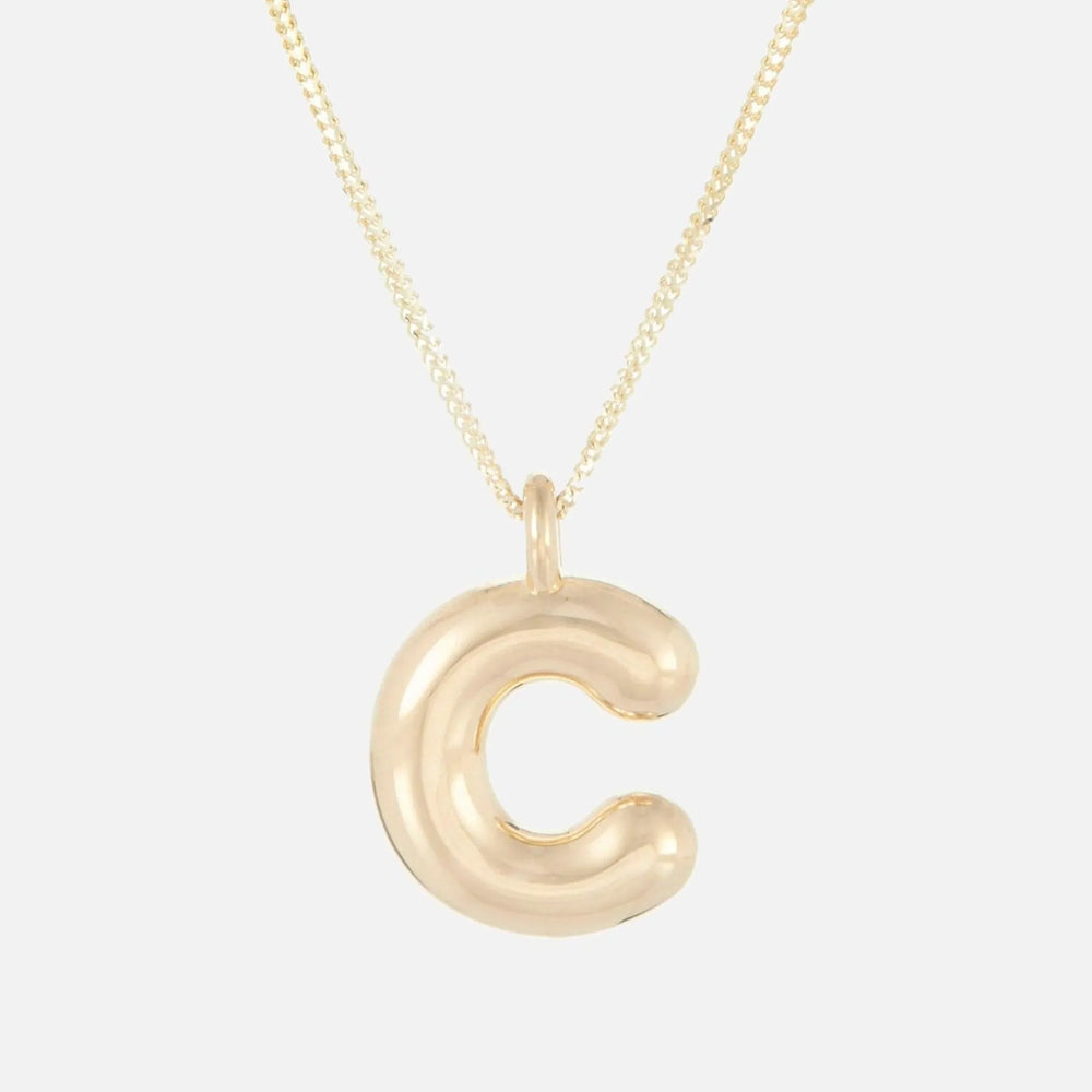 Helium Initial Pendant by Ariel Gordon Jewelry - At Present Jewelry