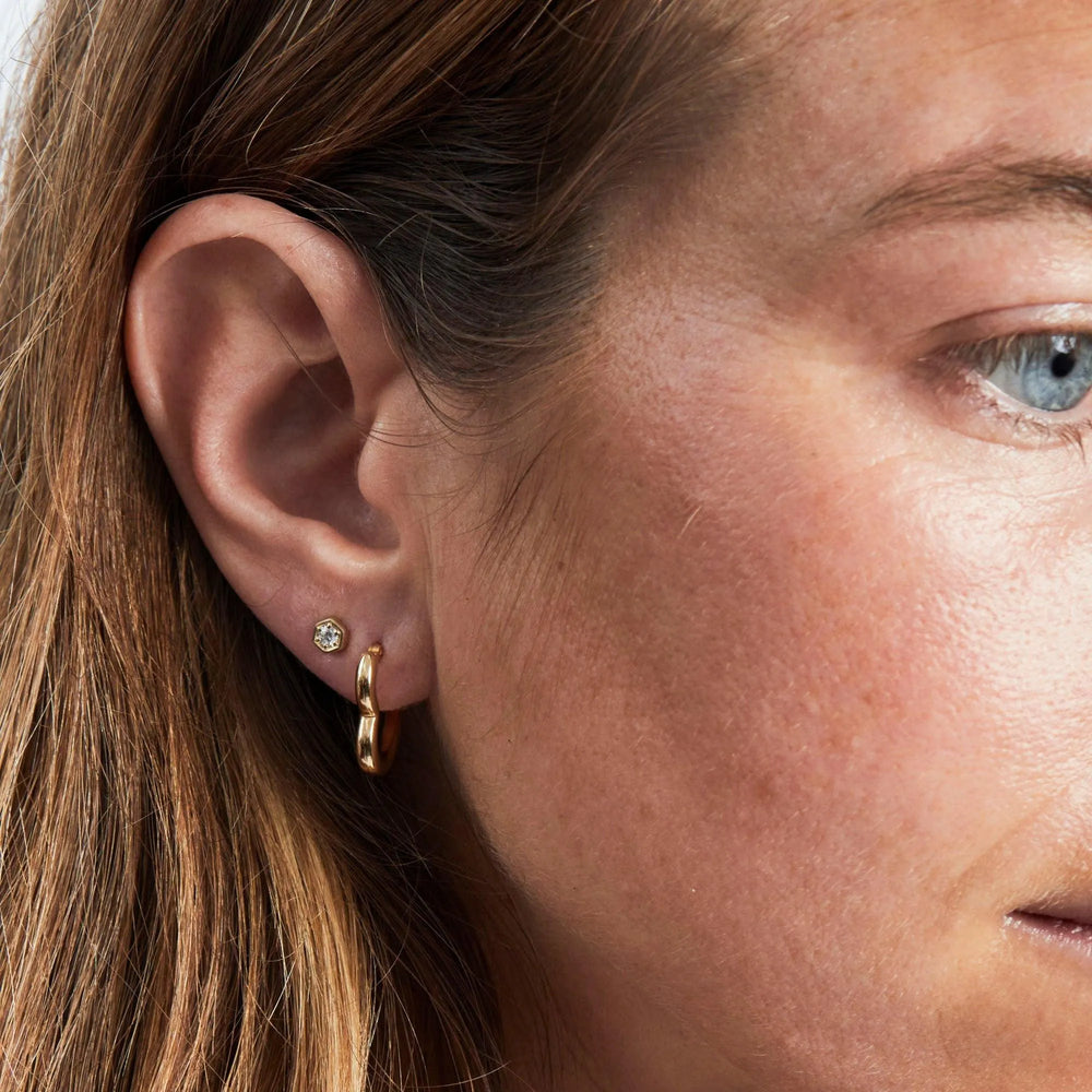 Junior Heart Helium Hoops by Ariel Gordon Jewelry - At Present Jewelry