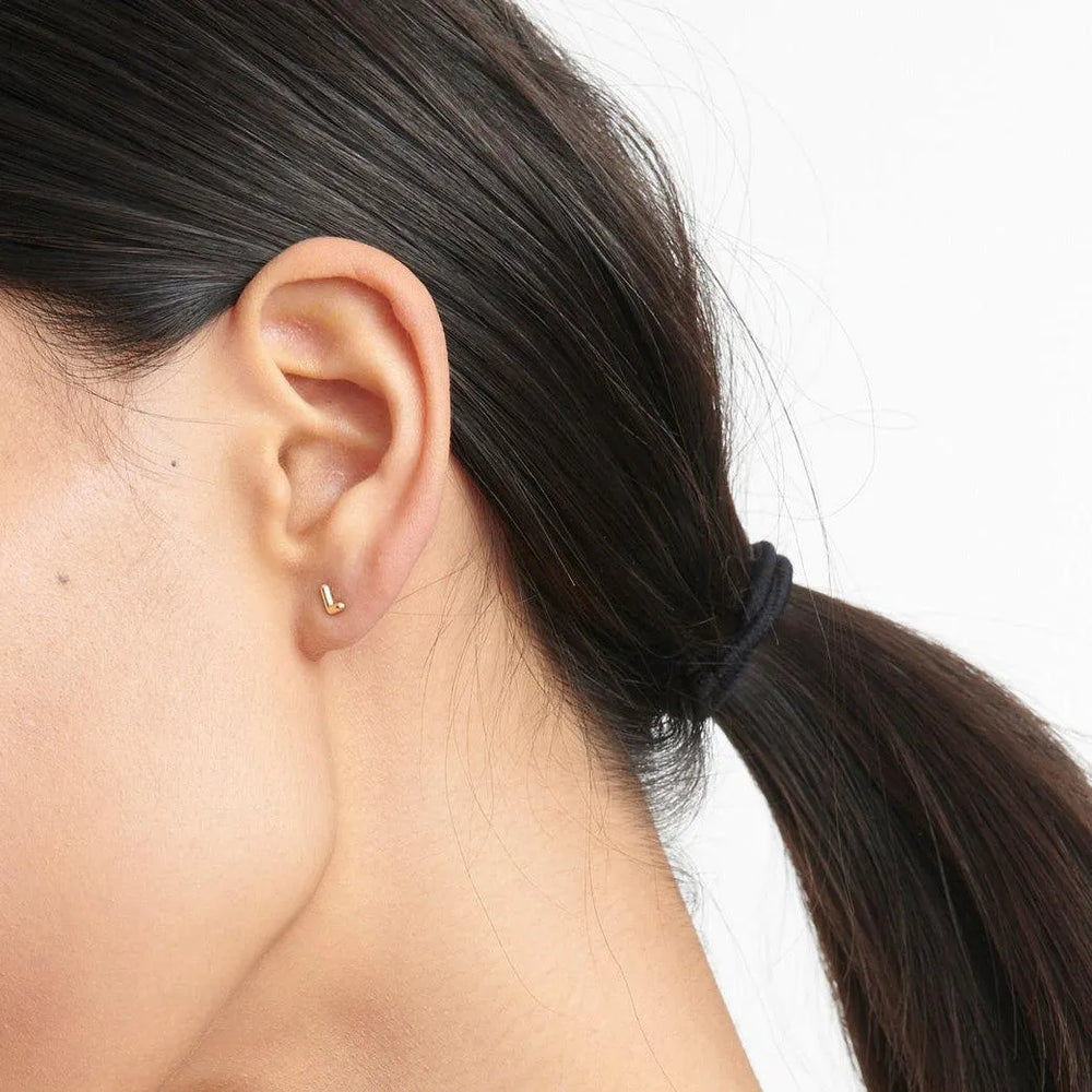 Mini Helium Initial Studs by Ariel Gordon Jewelry - At Present Jewelry