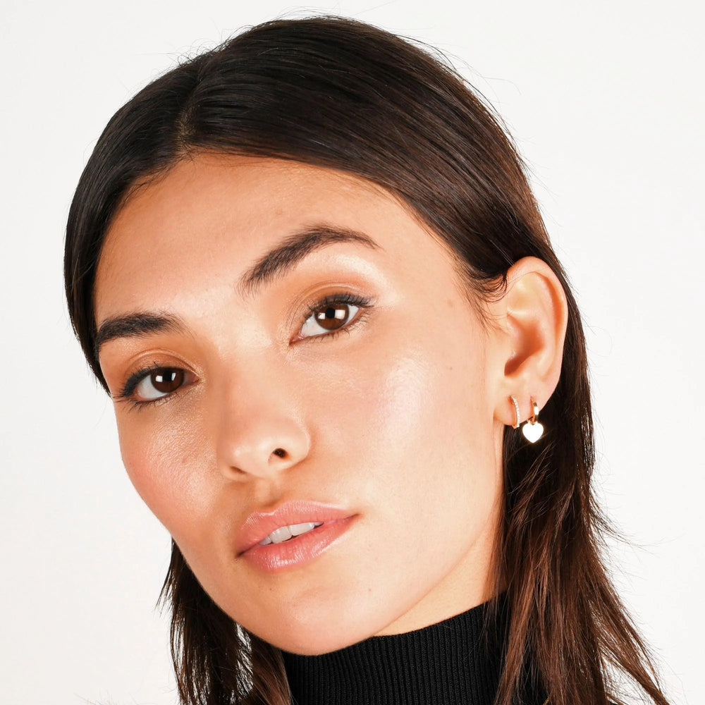 Pavé Huggies by Ariel Gordon Jewelry - At Present Jewelry