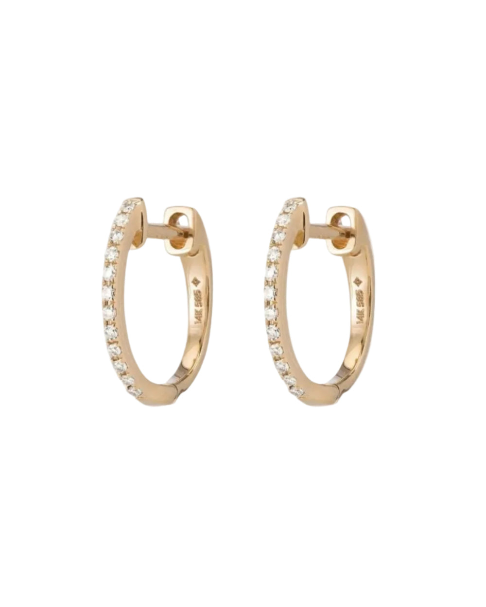 Pavé Huggies by Ariel Gordon Jewelry - At Present Jewelry