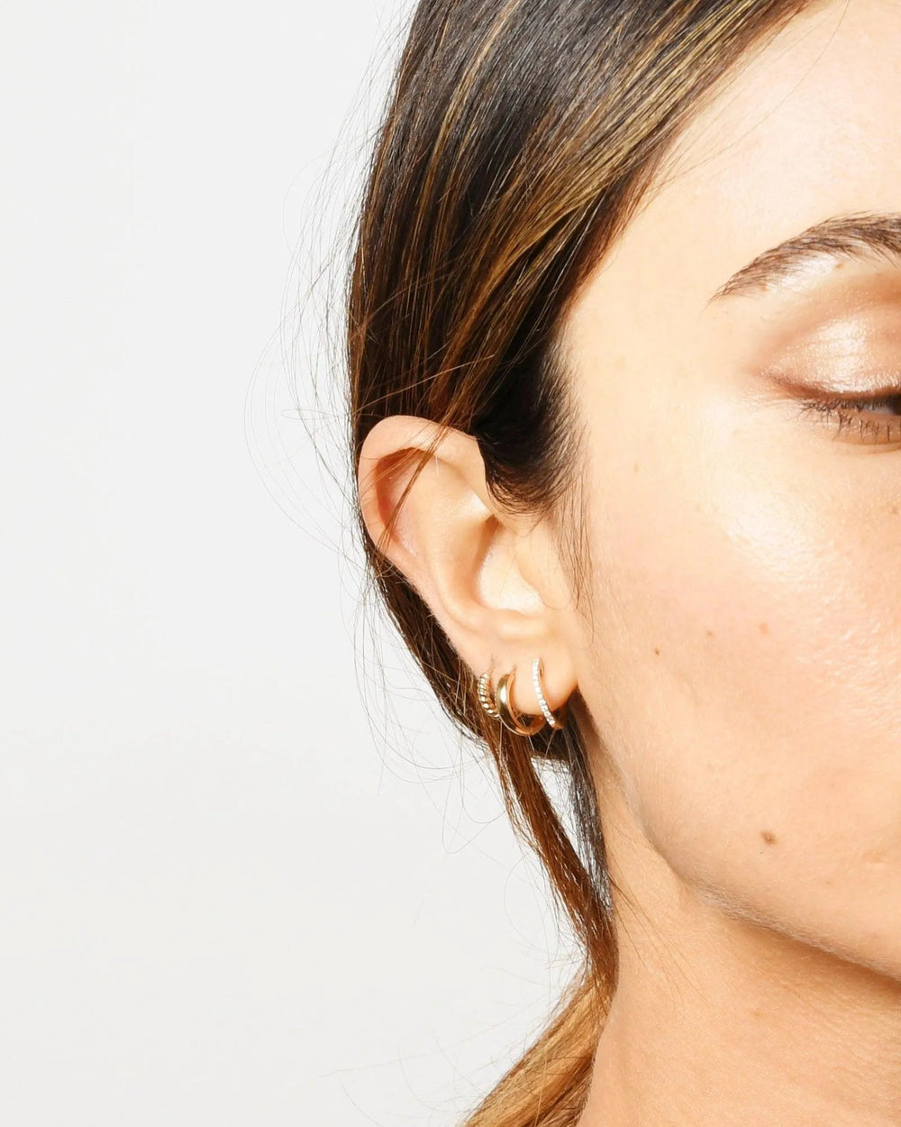 Twisted Petite Hoops by Ariel Gordon Jewelry - At Present Jewelry