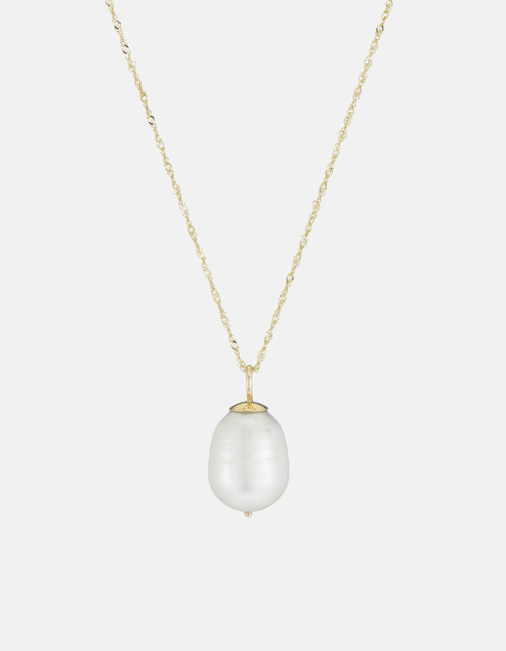 Baroque Pearl Drop Necklace by Ariel Gordon - At Present Jewelry