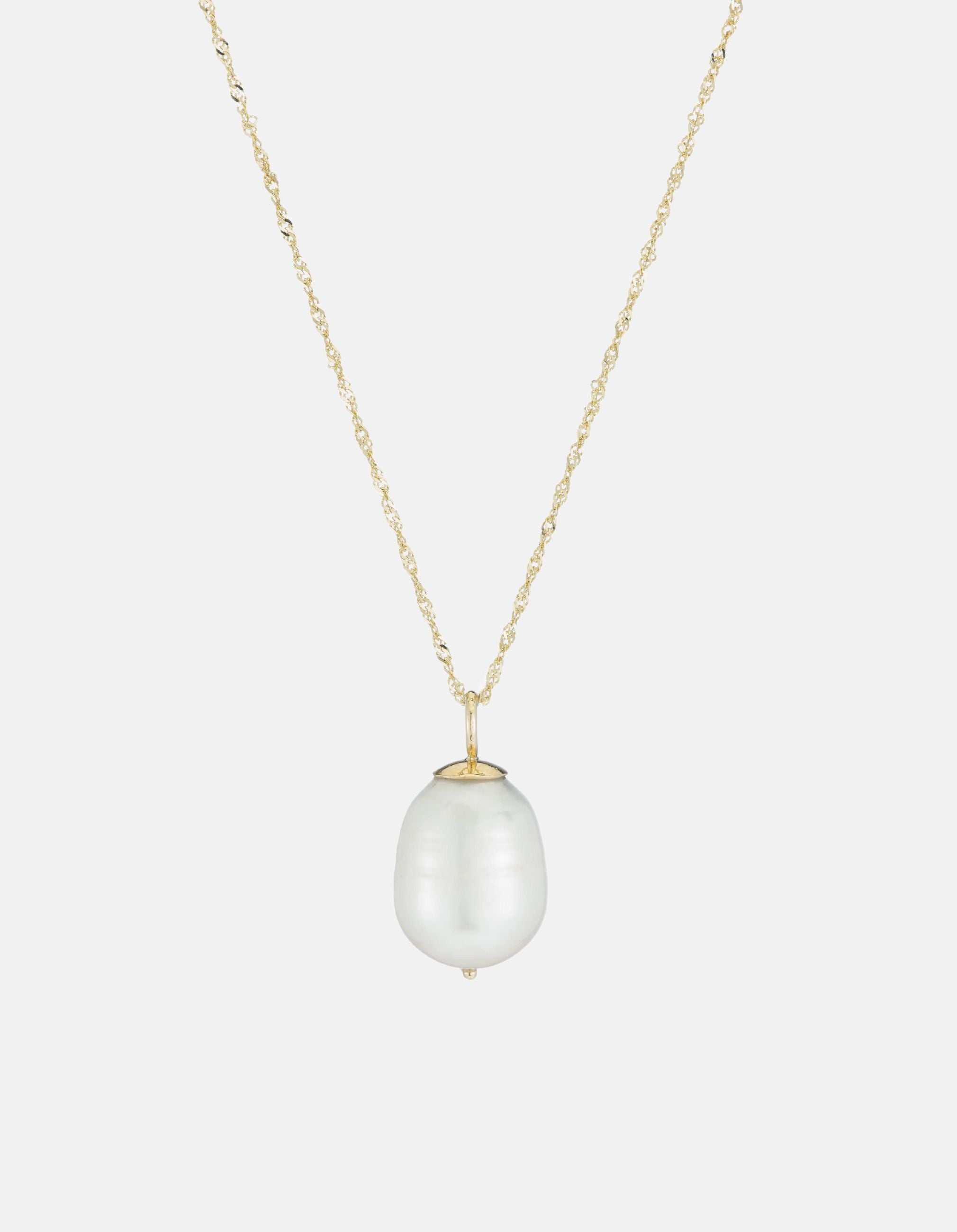 Baroque Pearl Drop Necklace by Ariel Gordon - At Present Jewelry