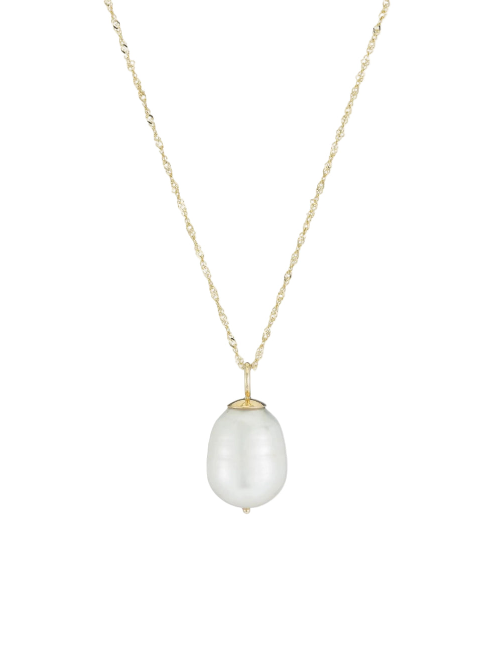 Baroque Pearl Drop Necklace by Ariel Gordon - At Present Jewelry