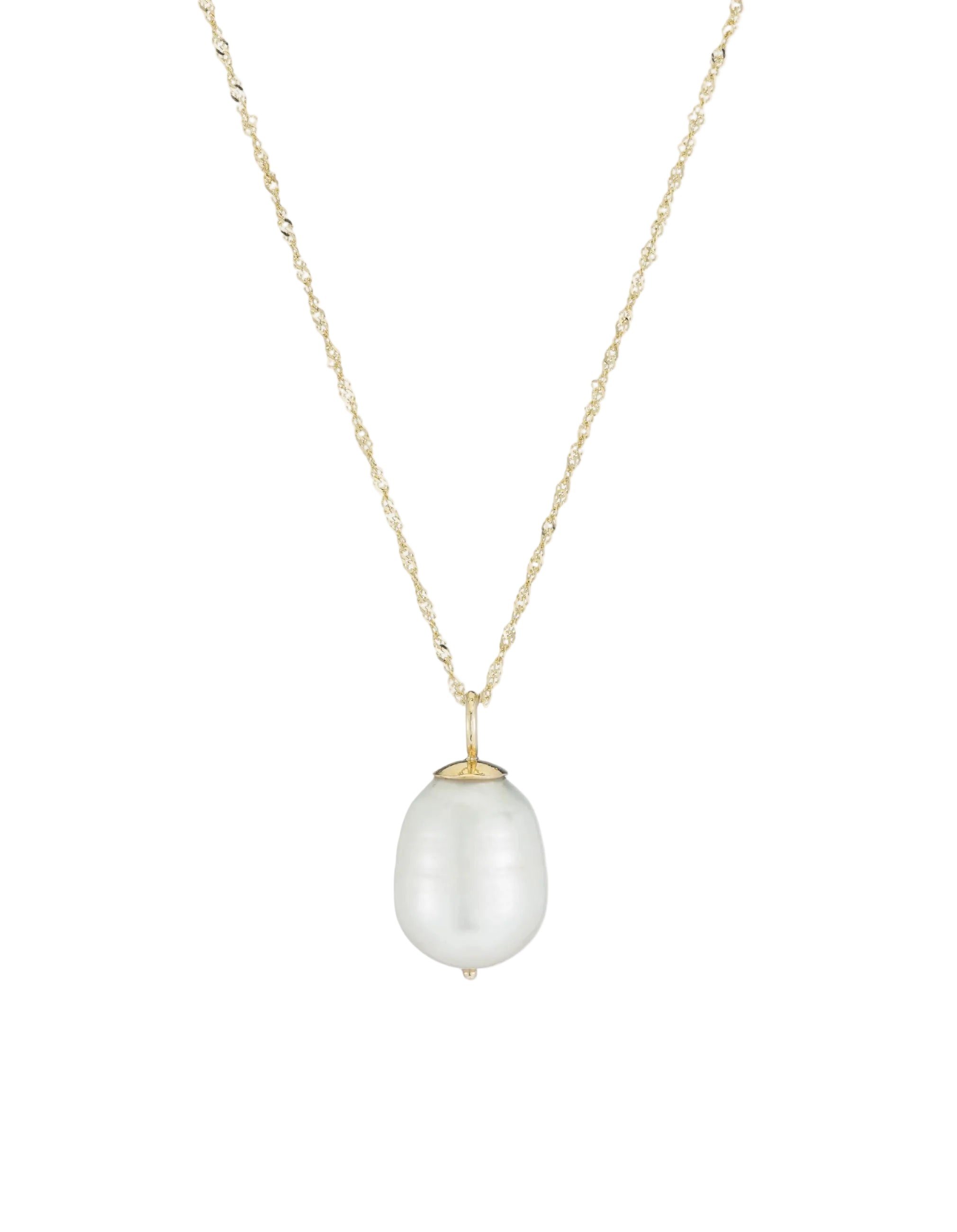 Baroque Pearl Drop Necklace by Ariel Gordon - At Present Jewelry