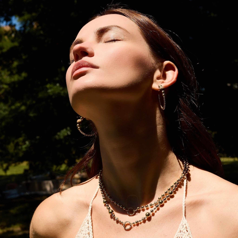 Beaded Hoop by Eden Presley - At Present Jewelry