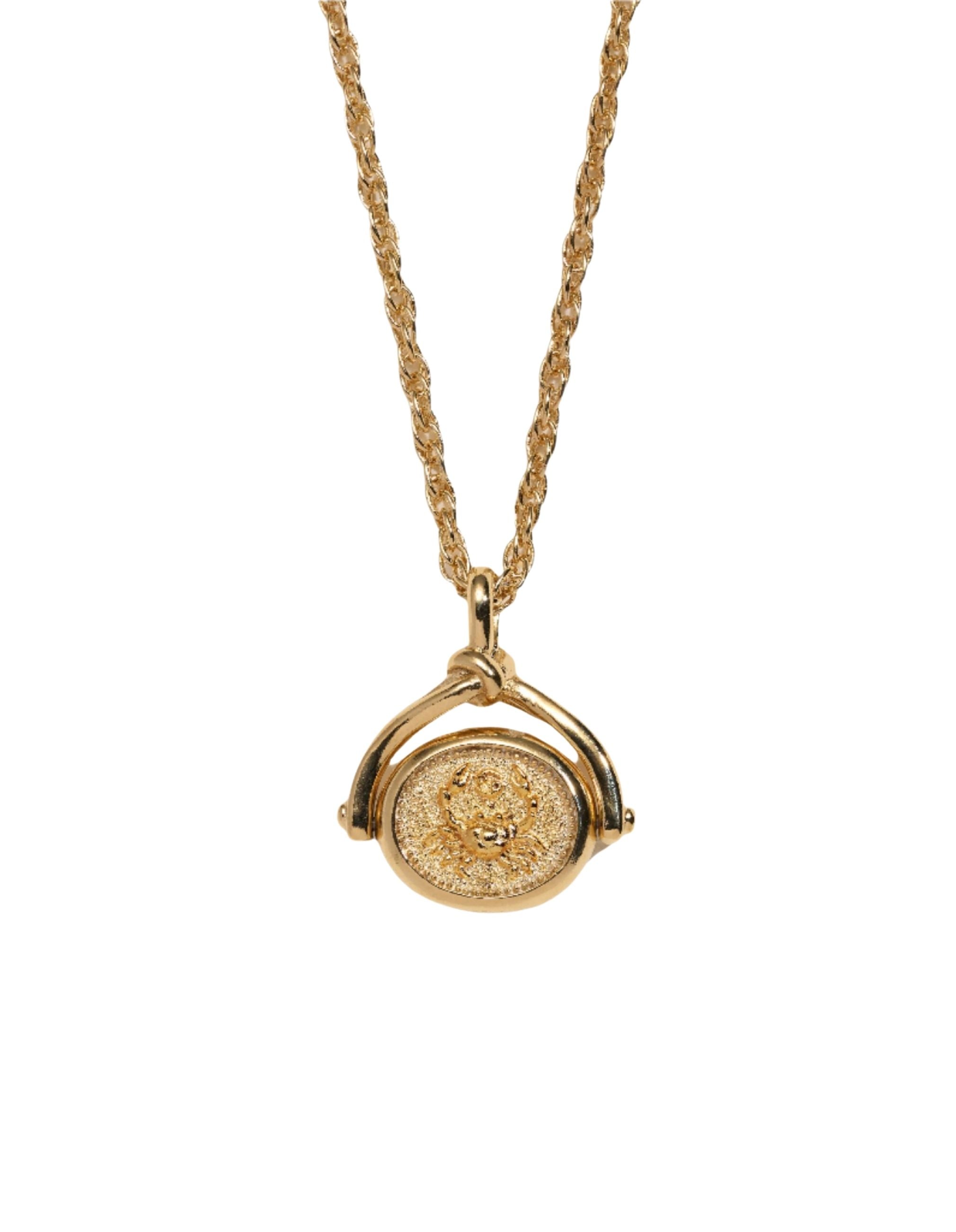 Cancer Spinner Pendant